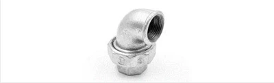 Iron Fitting Union Armbågar Flat Seat